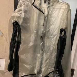 Clear rain jacket